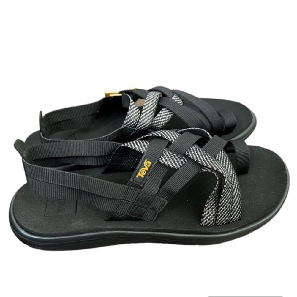 NWT Teva Women's Voya Strappy Sandals Black various sizes - Picture 3 of 8